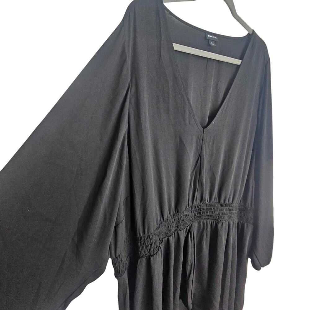Torrid Womens Hilo Tunic Plus Size 6X Whimsygoth Smocked Date Night Going Out - Picture 7 of 10